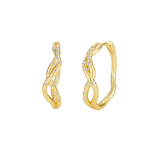 Hoops FANG Savage forgyldt slv