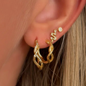 Hoops FANG Savage forgyldt slv