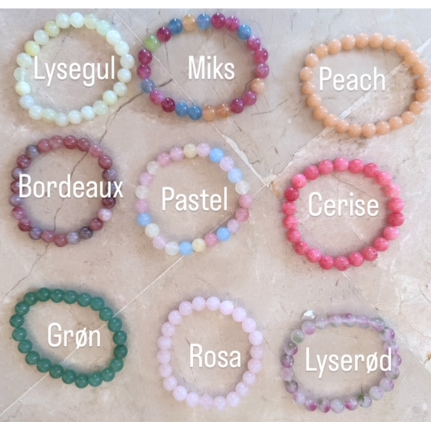 Armbnd glas med elastik