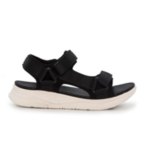 Sandal med velcro sort str 36-41