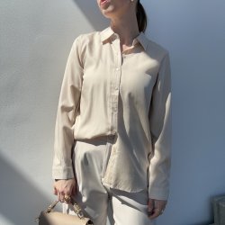 Skjorte Pretty Champagne Viskose mix str XS-XXL