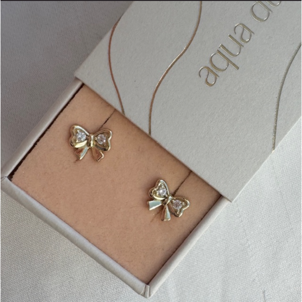 restikker NICE BOW  Forgyldt Slv