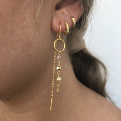 Chunky twirl Hoop forgyldt