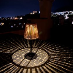 Bordlampe solar flet 30,5 cm h�j