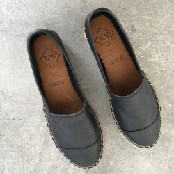 Espadrillos soft Med Bast - skind Sort str. 36-41