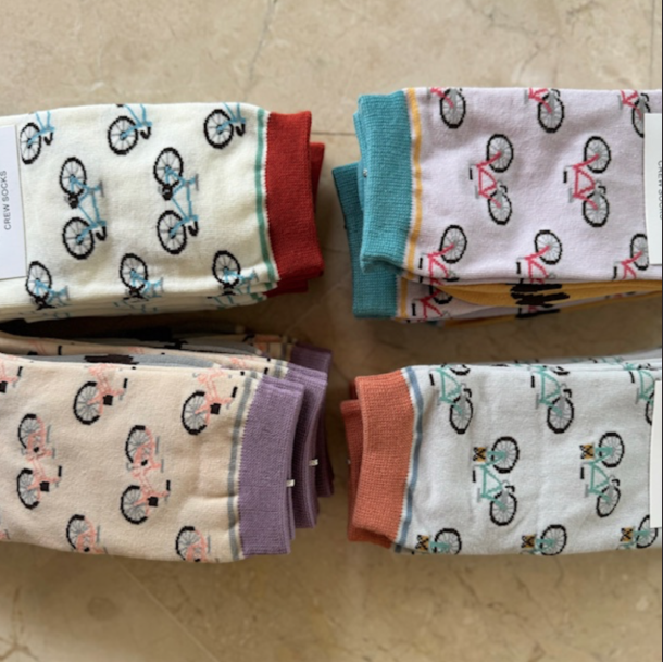 Strmpe med cykler Str. 35-40