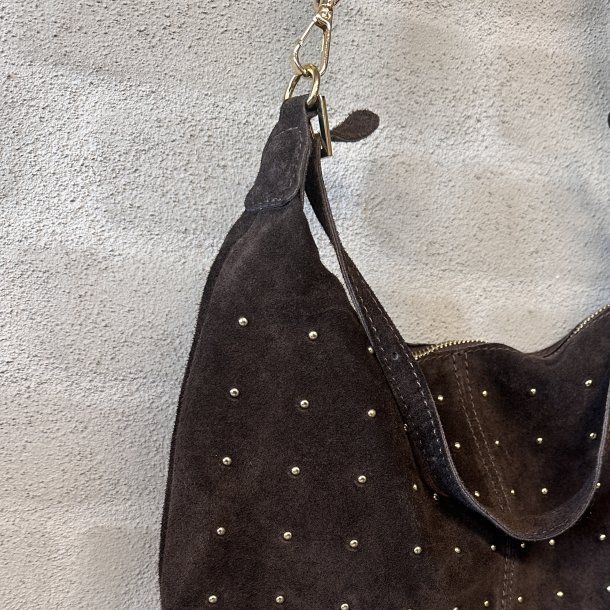 Crossbody Rils med nitter Ruskind