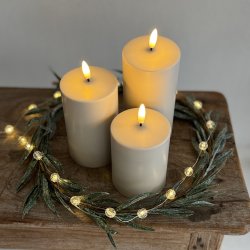 Udendrs LED bloklys i st af 3 m. fjernbetjening