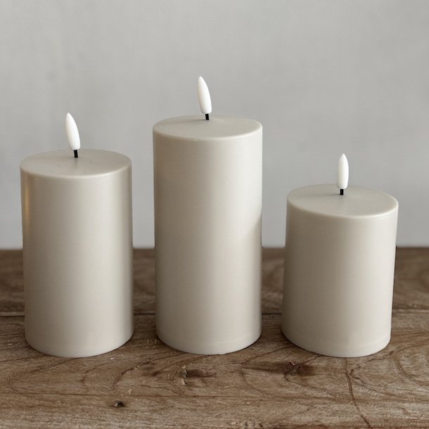 Udendrs LED bloklys i st af 3 m. fjernbetjening