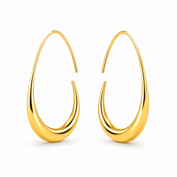 �reringe Sora oval M - Guldbelagt vandfast 