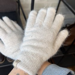 Fingervanter med plys 