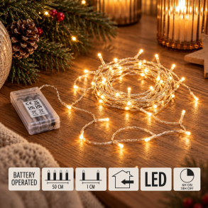 Lysk�de pyntelys led m/50 lys og timer