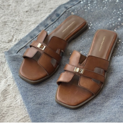 Sandal WOMEN'S WORLD Cognac skind 