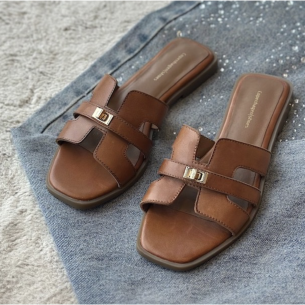 Sandal WOMEN'S WORLD Cognac skind 