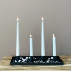 bakke med 4 stager - sort metal