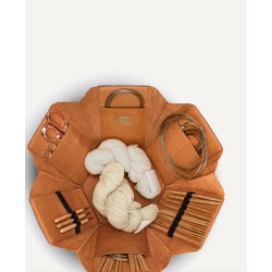 Evita XL strikke ske sekskantet skind