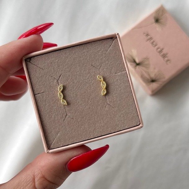 restikker VIMS UP THE EAR Forgyldt Slv