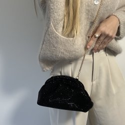 Aftentaske sort all that glitters
