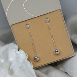 reringe ALBA BALL LANG - Slv