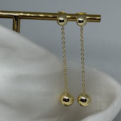 reringe ALBA BALL LANG - Forgyldt