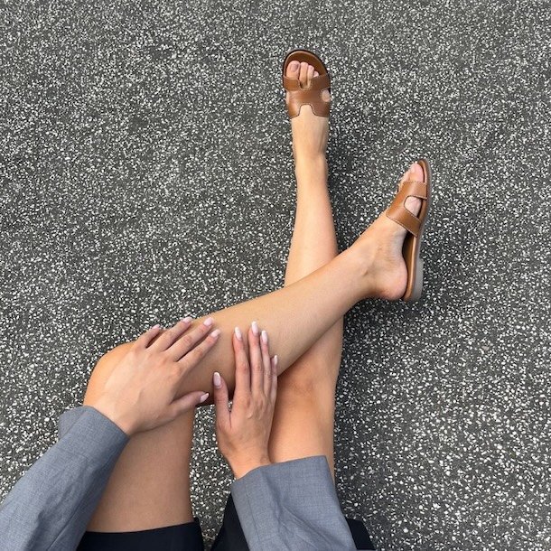 Sandaler ALL FOR LOVE cognac skind str. 37-41