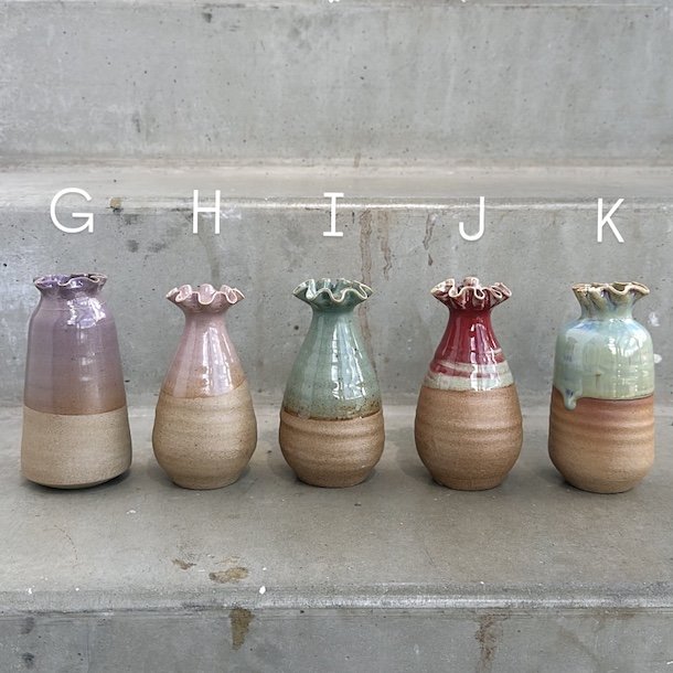 Vase half glace Keramik