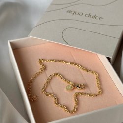 Ankelkde FIGARO Forgyldt Slv