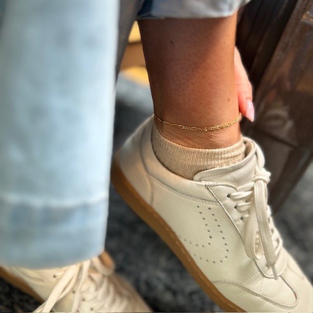 Ankelkde FIGARO Forgyldt Slv