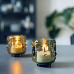 Hvide Fyrfadslys 2 stk