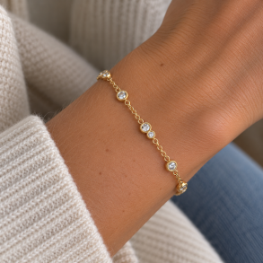 Armb�nd WHISPER PURE - Forgyldt S�lv