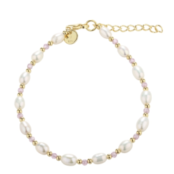 Armbnd COAST rose forgyldt slv