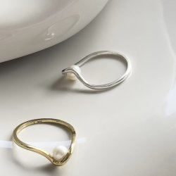 RING PEARL RING slv