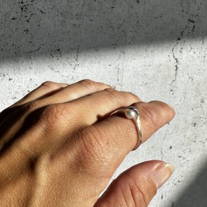 RING PEARL RING slv