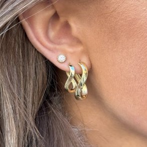 reringe FOREVER HOOP BIG - Forgyldt