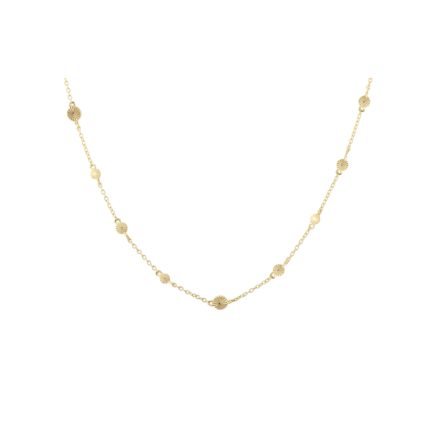 Halsk�de LINE - Forgyldt S�lv