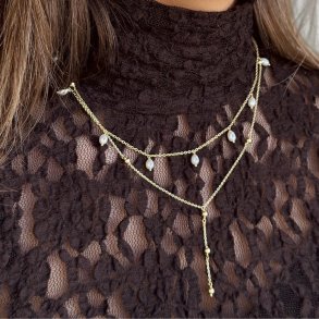 Halsk�de LUNELLA Halsk�de forgyldt s�lv