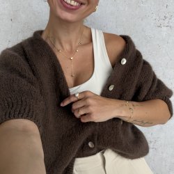 Halskde KARLA SIMPLE Y forgyldt slv