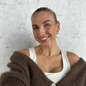 Halskde SUNELLA SIMPLE forgyldt slv