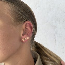 rering KARA CHAMPAGNE forgyldt slv