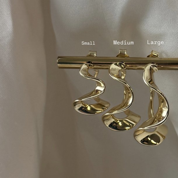 HOOP SLIM RHUMBA MEDIUM forgyldt slv