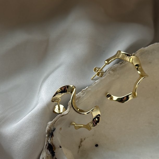 HOOP SLIM RHUMBA MEDIUM forgyldt slv