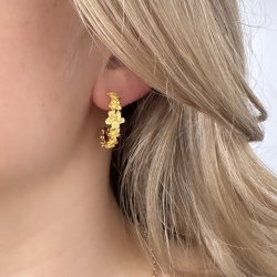 Hoops JASMIN BIG 24 mm Forgyldt Slv