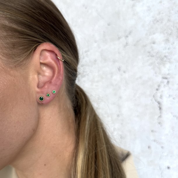 rering LUMI VERDE MEDIUM forgyldt slv