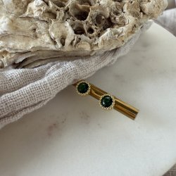 rering LUMI VERDE MEDIUM forgyldt slv