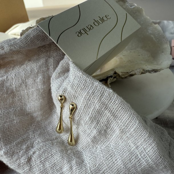 rering SHINY NEW DROP forgyldt slv