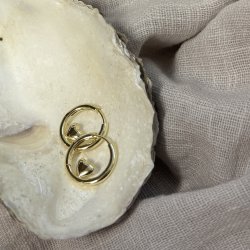 HOOP KARLA forgyldt slv