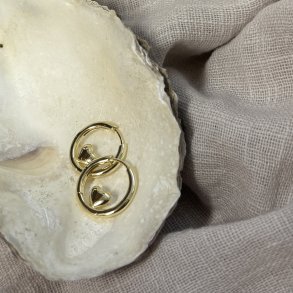 HOOP KARLA forgyldt slv