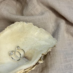 HOOP PEARL CLICK slv