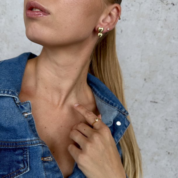 rering KARLA &amp; ME forgyldt slv