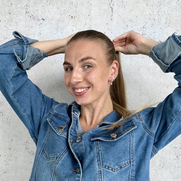 HOOP PEARL CLICK slv